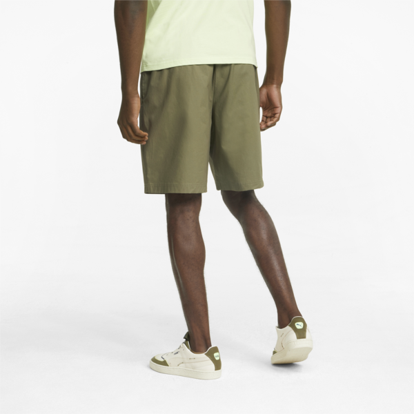 Hill Camp Twill Shorts Men, Dark Green Moss, large-ZAF