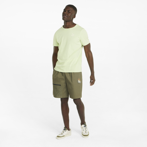Hill Camp Twill Shorts Men, Dark Green Moss, large-ZAF