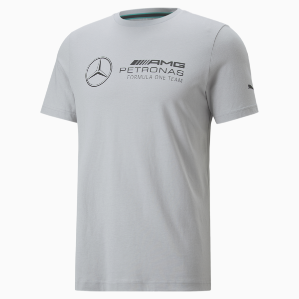 Mercedes-AMG Petronas Motorsport F1 Essentials Logo Tee Men, Mercedes Team Silver, large-ZAF