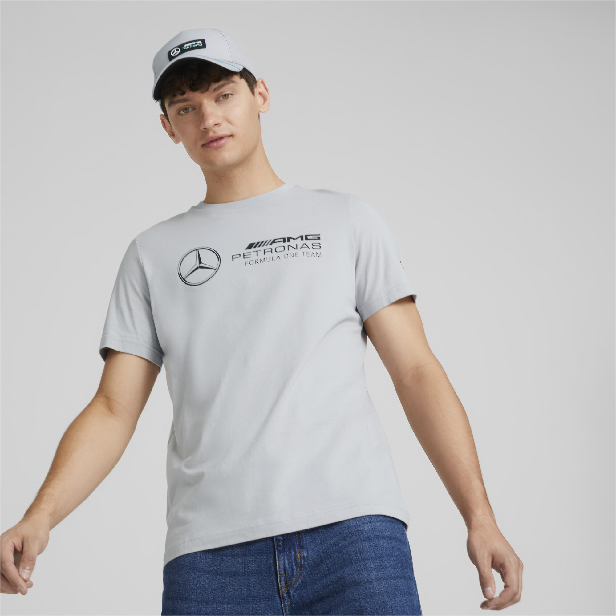 PUMA Mercedes-AMG Petronas Motorsport F1 Essentials Logo T-Shirt Tee ...