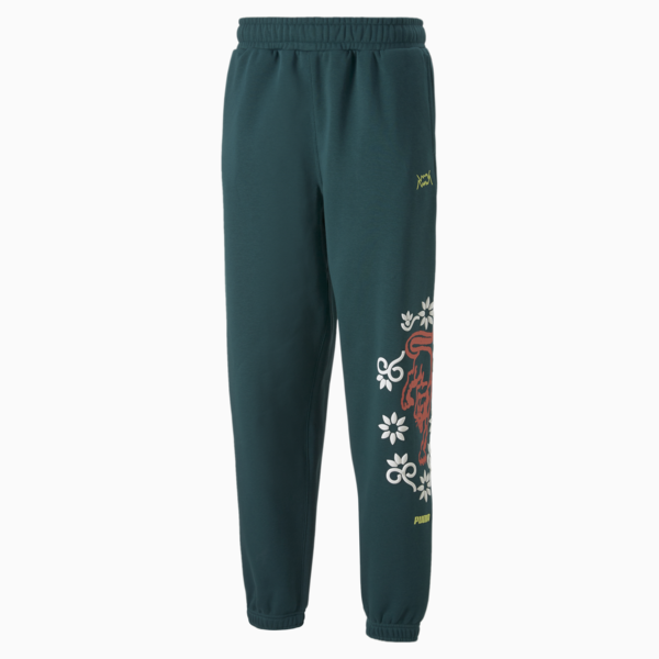 Run it Back Basketball Pants Men, Varsity Green, large-ZAF