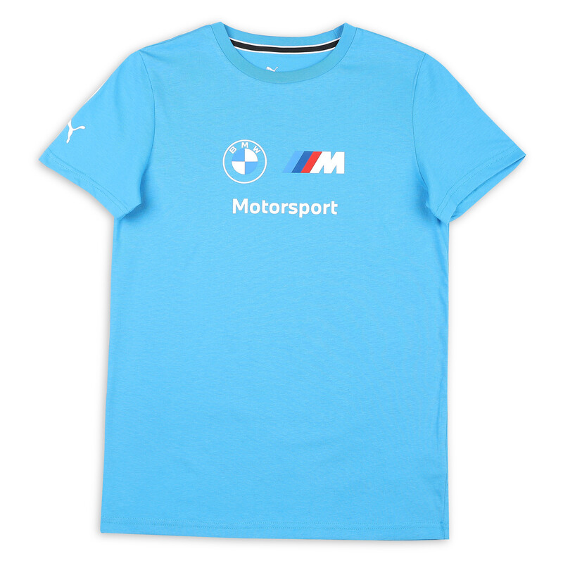 PUMA BMW M Motorsport Essentials Logo T-Shirt Youth in Ocean Dive