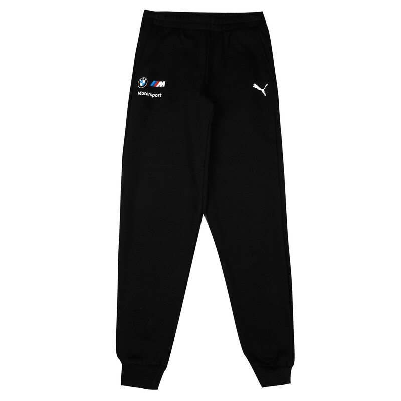 PUMA BMW M Motorsport Essentials FT Pants Youth Regular Fit in Black size 5 6Y