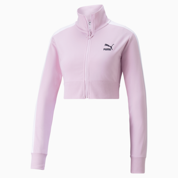PUMA x DUA LIPA T7 Jacket Women, Pink Lady-Puma white, large-ZAF