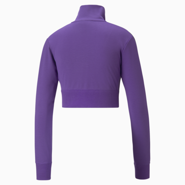 PUMA x DUA LIPA T7 Jacket Women, ROYAL PURPLE-Puma Black, large-ZAF