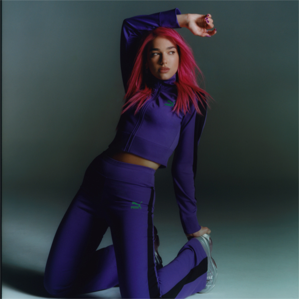 PUMA x DUA LIPA T7 Jacket Women, ROYAL PURPLE-Puma Black, large-ZAF