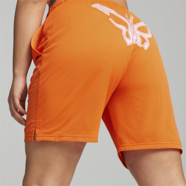 PUMA x DUA LIPA Basketball Shorts Women, Carrot, large-ZAF