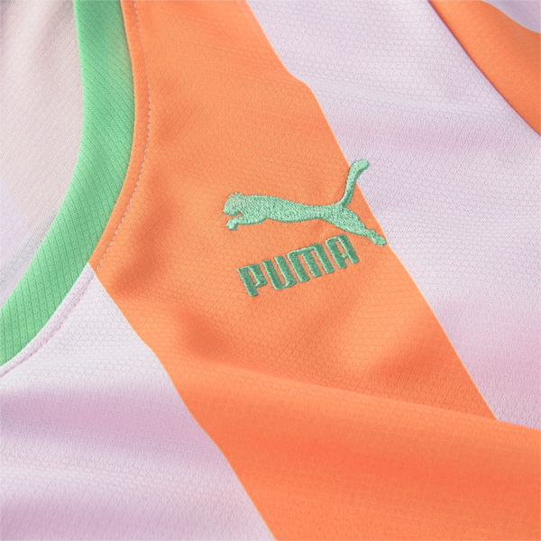 PUMA x DUA LIPA Slim Tee Women, Carrot-pink lady, large-ZAF