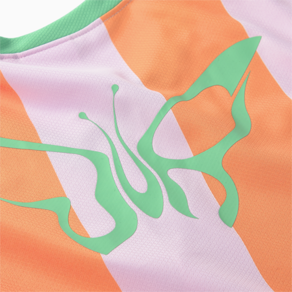 PUMA x DUA LIPA Slim Tee Women, Carrot-pink lady, large-ZAF