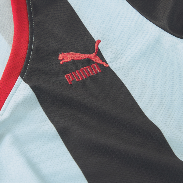 PUMA x DUA LIPA Slim Tee Women, Blue Glow-Puma Black, large-ZAF