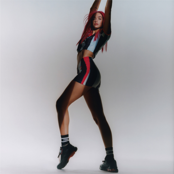 Remera Slim PUMA x DUA LIPA, Blue Glow-Puma Black, large-ARG