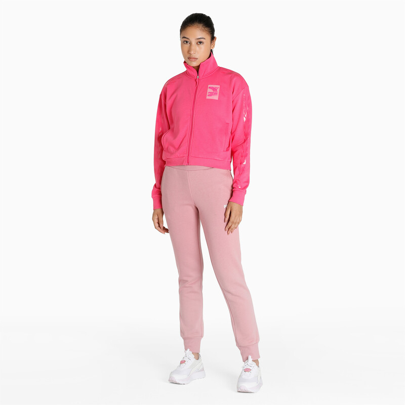 

Women's PUMA Evide Relaxed Fit Track Top, Pink
