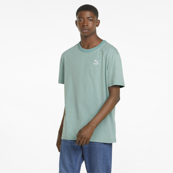 Classics Heather Men's Tee, Mineral Blue, large-ZAF