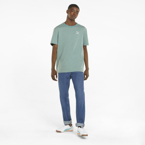Classics Heather Men's Tee, Mineral Blue, large-ZAF