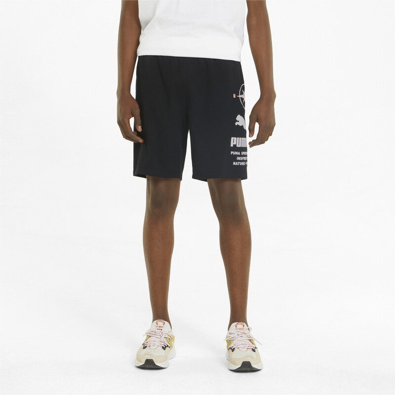 

Men's PUMA Nature Camp Graphic Shorts, Black