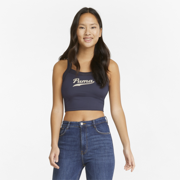 Team Sleeveless Top Women, Peacoat, large-ZAF