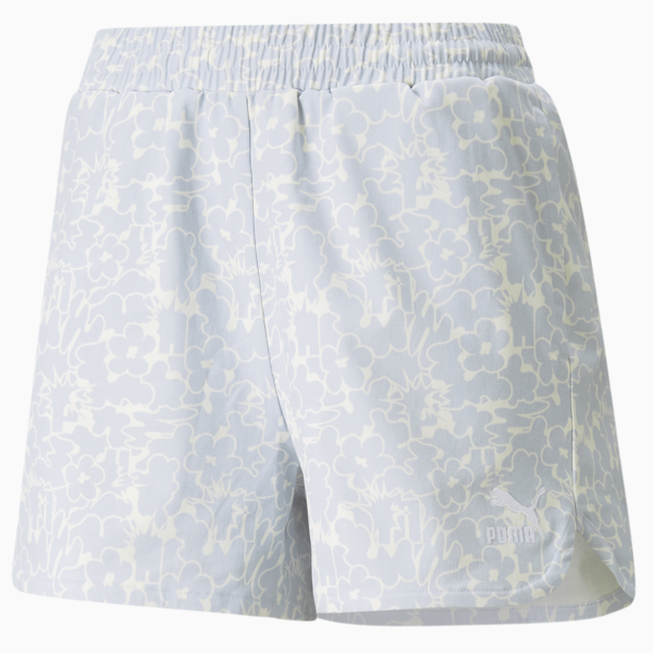 Summer Resort Twill Women's Shorts, Arctic Ice-AOP, large-ZAF