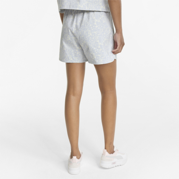 Summer Resort Twill Women's Shorts, Arctic Ice-AOP, large-ZAF