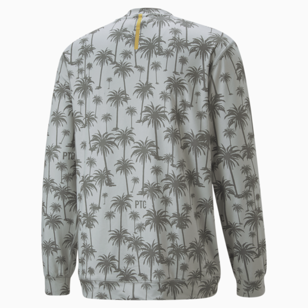 PUMA x Palm Tree Crew Lightweight Crew Neck Golf Sweatshirt Men, High Rise-QUIET SHADE, large-ZAF