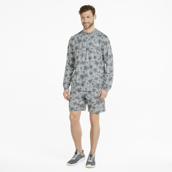 PUMA x Palm Tree Crew Lightweight Crew Neck Golf Sweatshirt Men, High Rise-QUIET SHADE, large-ZAF