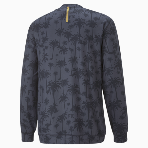 PUMA x Palm Tree Crew Lightweight Crew Neck Golf Sweatshirt Men, Navy Blazer, large-ZAF