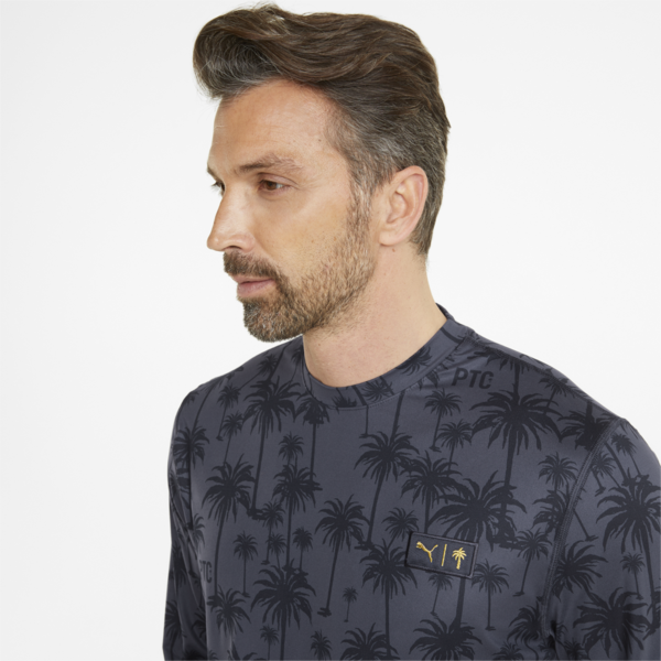 PUMA x Palm Tree Crew Lightweight Crew Neck Golf Sweatshirt Men, Navy Blazer, large-ZAF