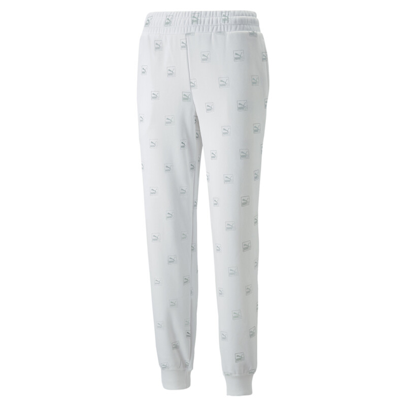

Women's PUMA Brand Love Printed Regular Fit Sweatpants, White