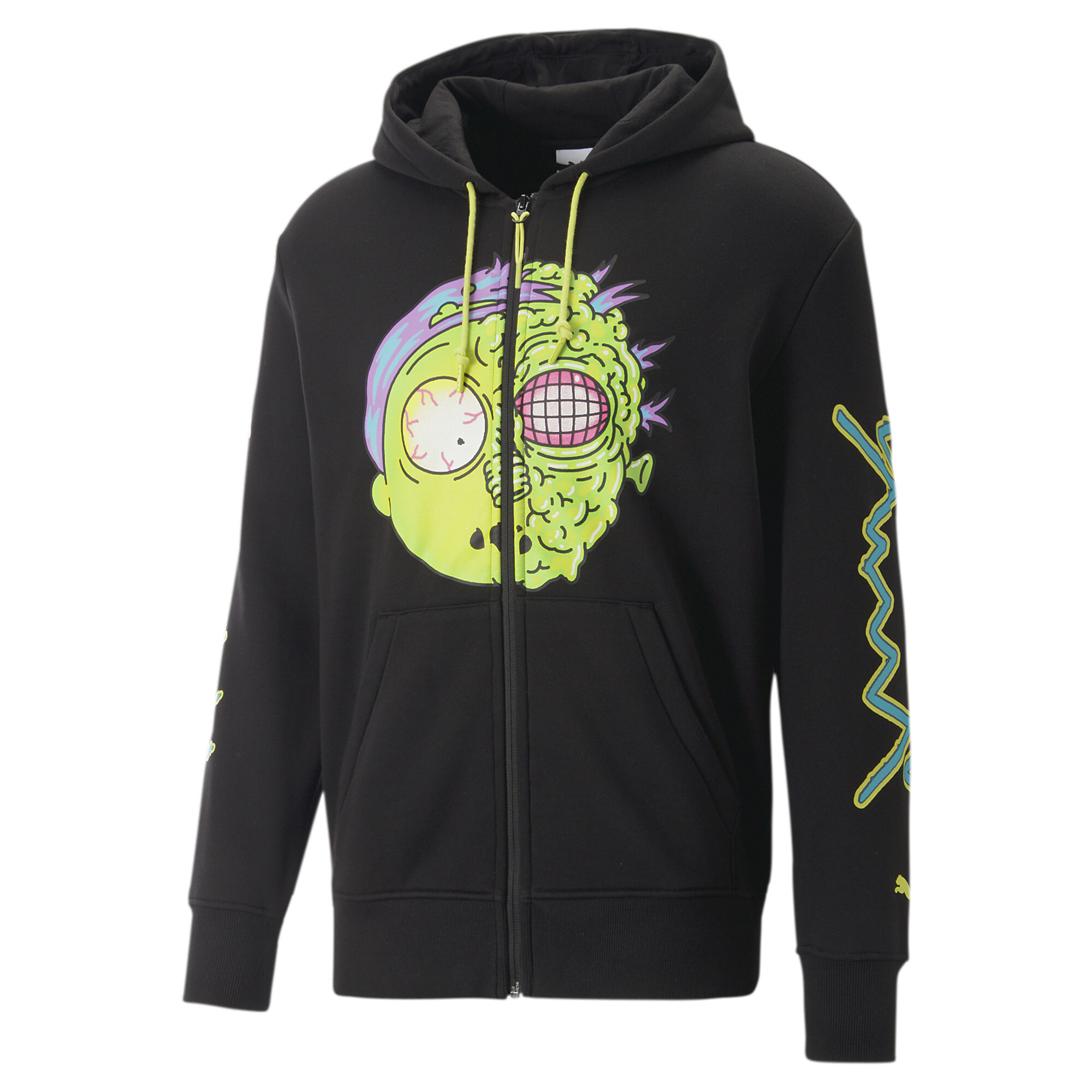 Rick and morty zip up hoodie top