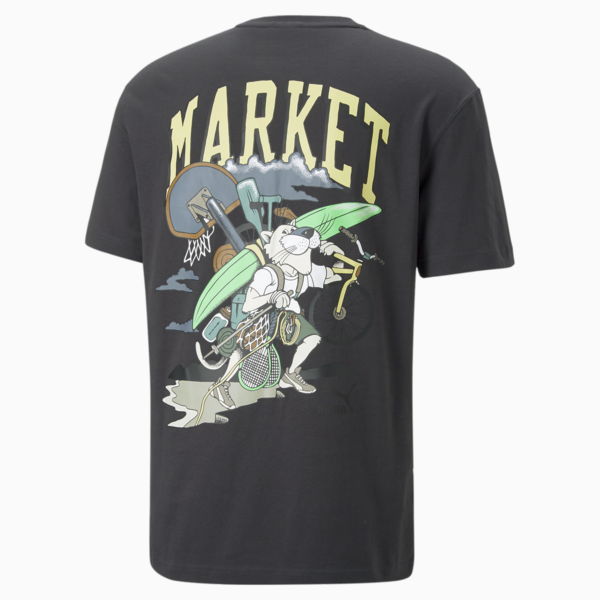 PUMA x MARKET Graphic Tee Men, Phantom Black, large-ZAF
