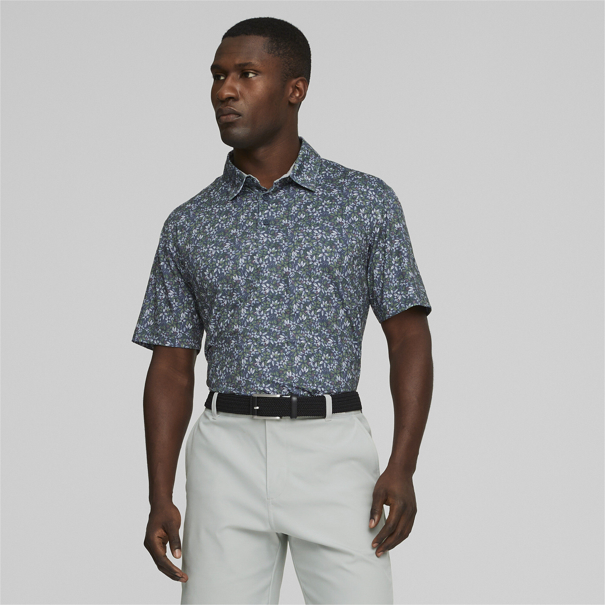 Polo De Golf Mattr Florals Homme