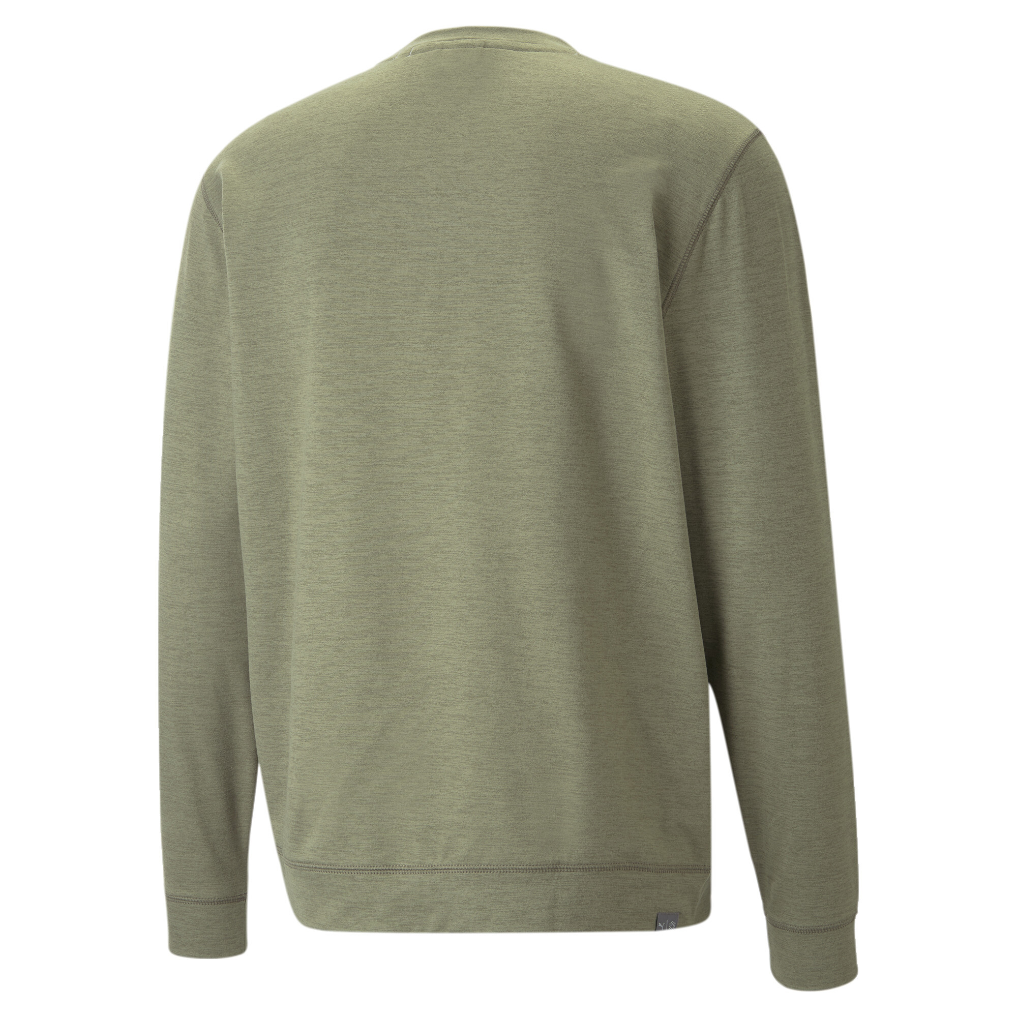 Men's Puma Cloudspun Heather Crewneck Golf Sweatshirt, Green, Size 3XL, Clothing