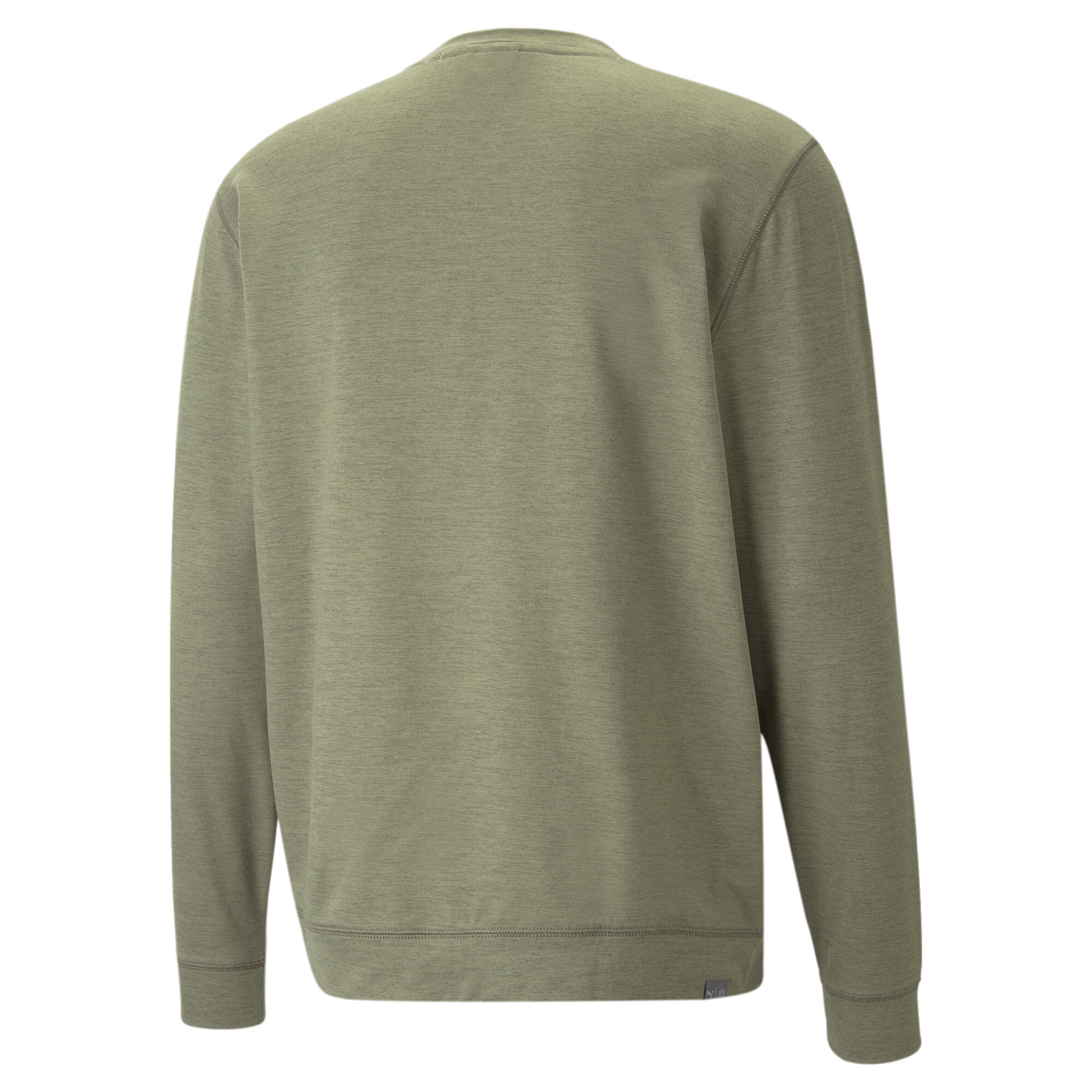 Men's Puma Cloudspun Heather Crewneck Golf Sweatshirt, Green, Size L, Clothing