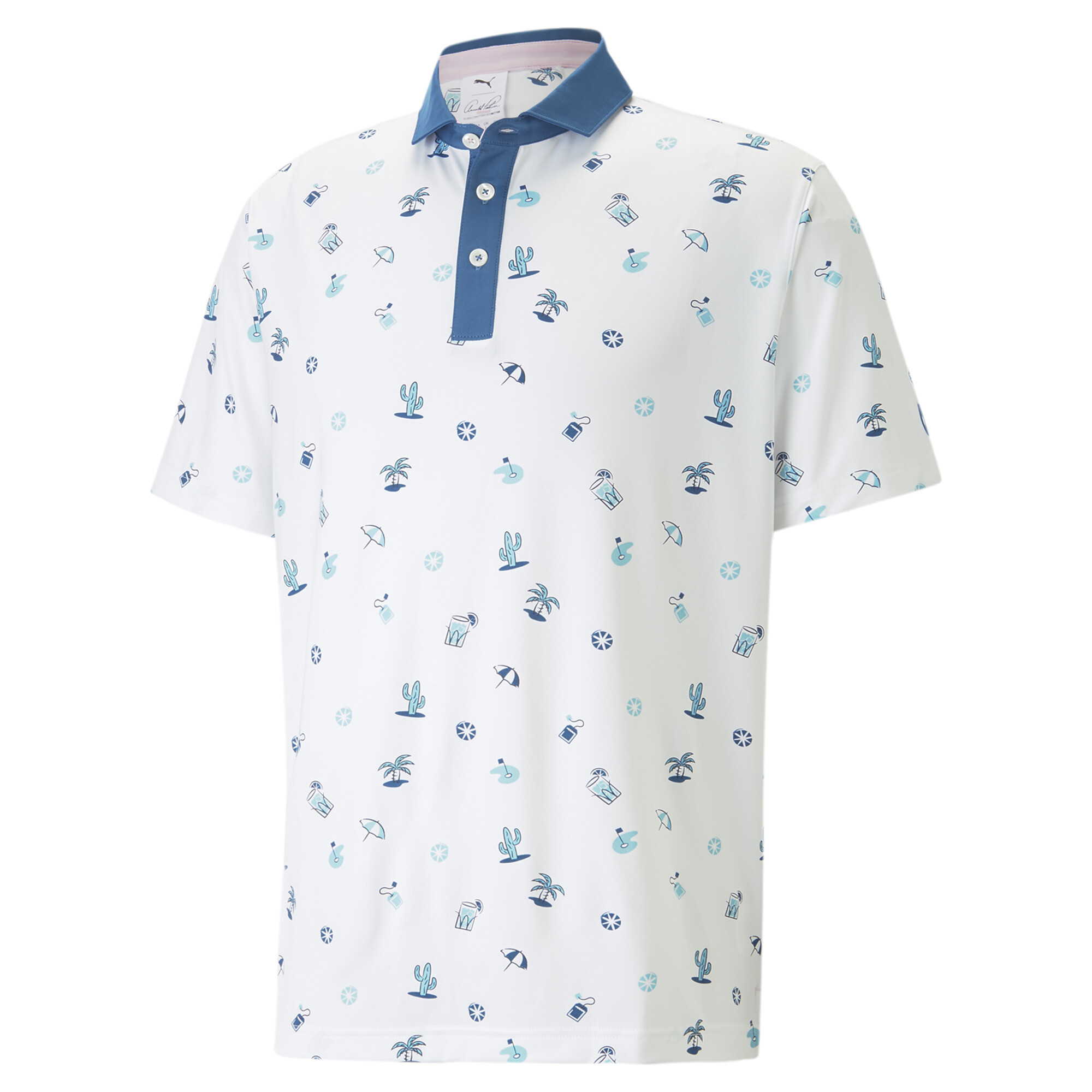 30%OFF！＜プーマ公式通販＞ プーマ メンズ ゴルフ PUMA x ARNOLD PALMER DUNES ポロシャツ メンズ Bright White-Lake Blue ｜PUMA.com