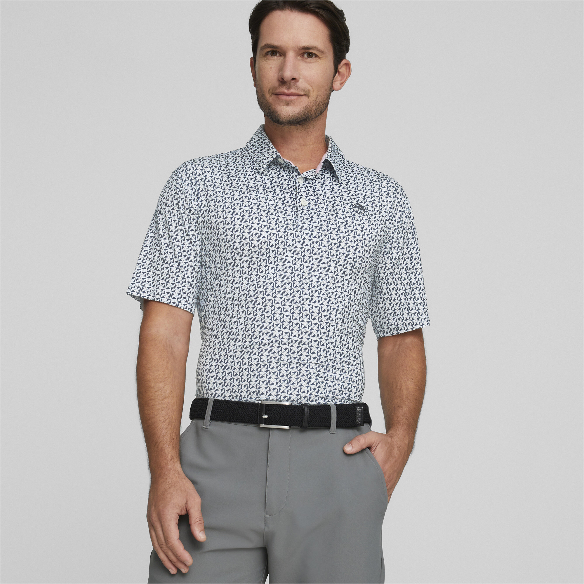 Men's Puma X ARNOLD PALMER Mattr Sixty Two Golf Polo Shirt T-Shirt, Blue T-Shirt, Size XXL T-Shirt, Clothing