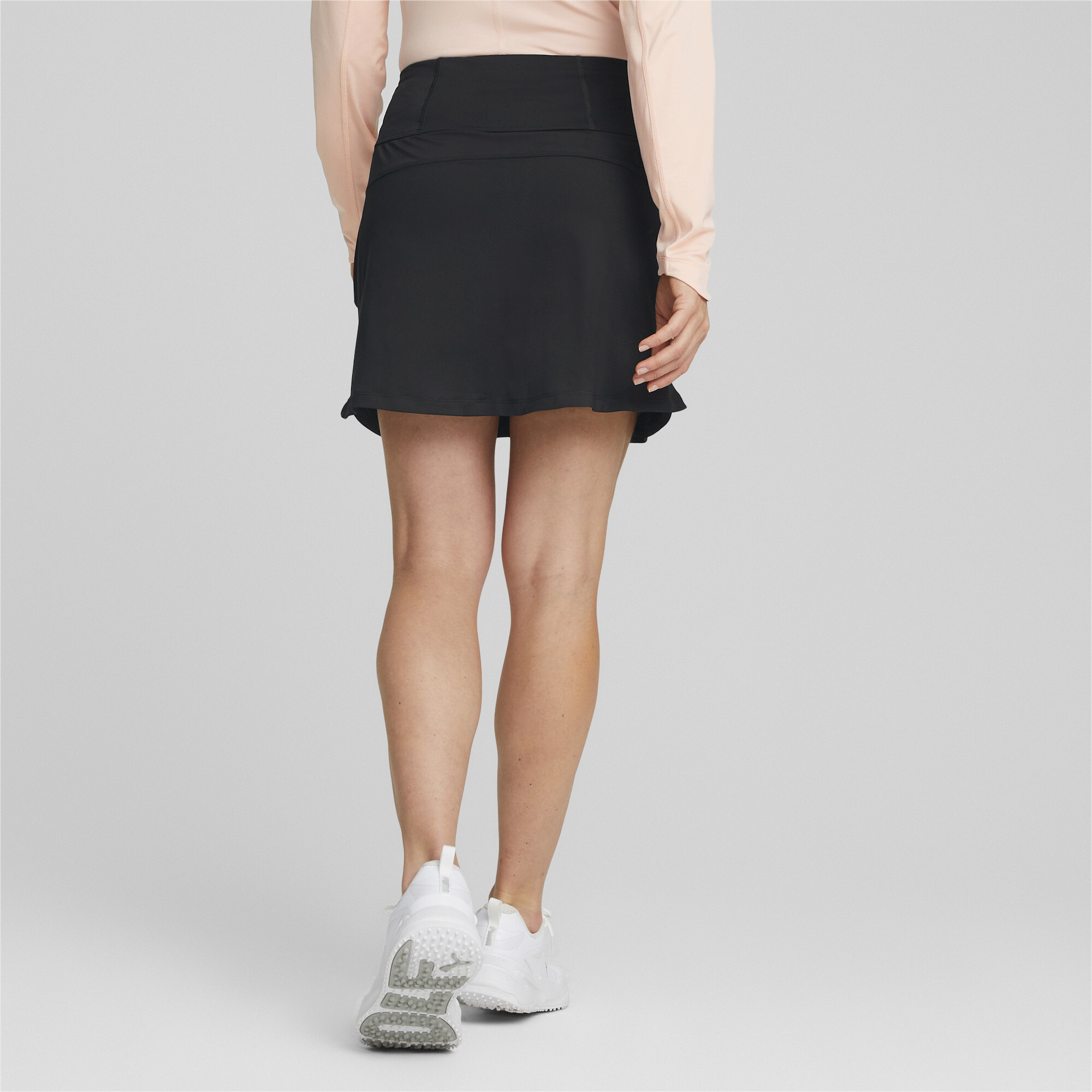 Women's Puma PWRMESH Golf Skirt, Black, Size L, Clothing