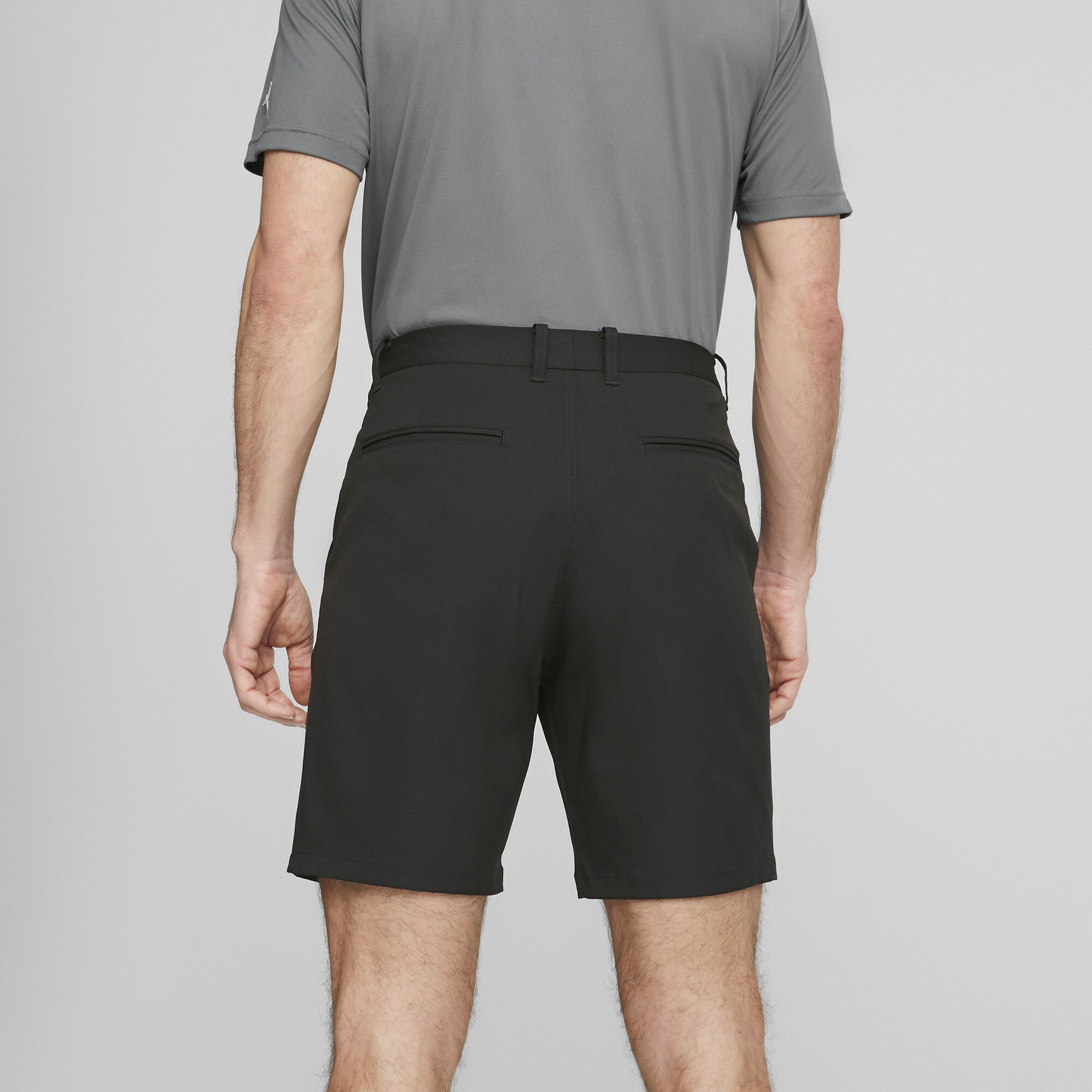 Men's Puma Dealer 8 Golf Shorts, Black, Size 44, Clothing