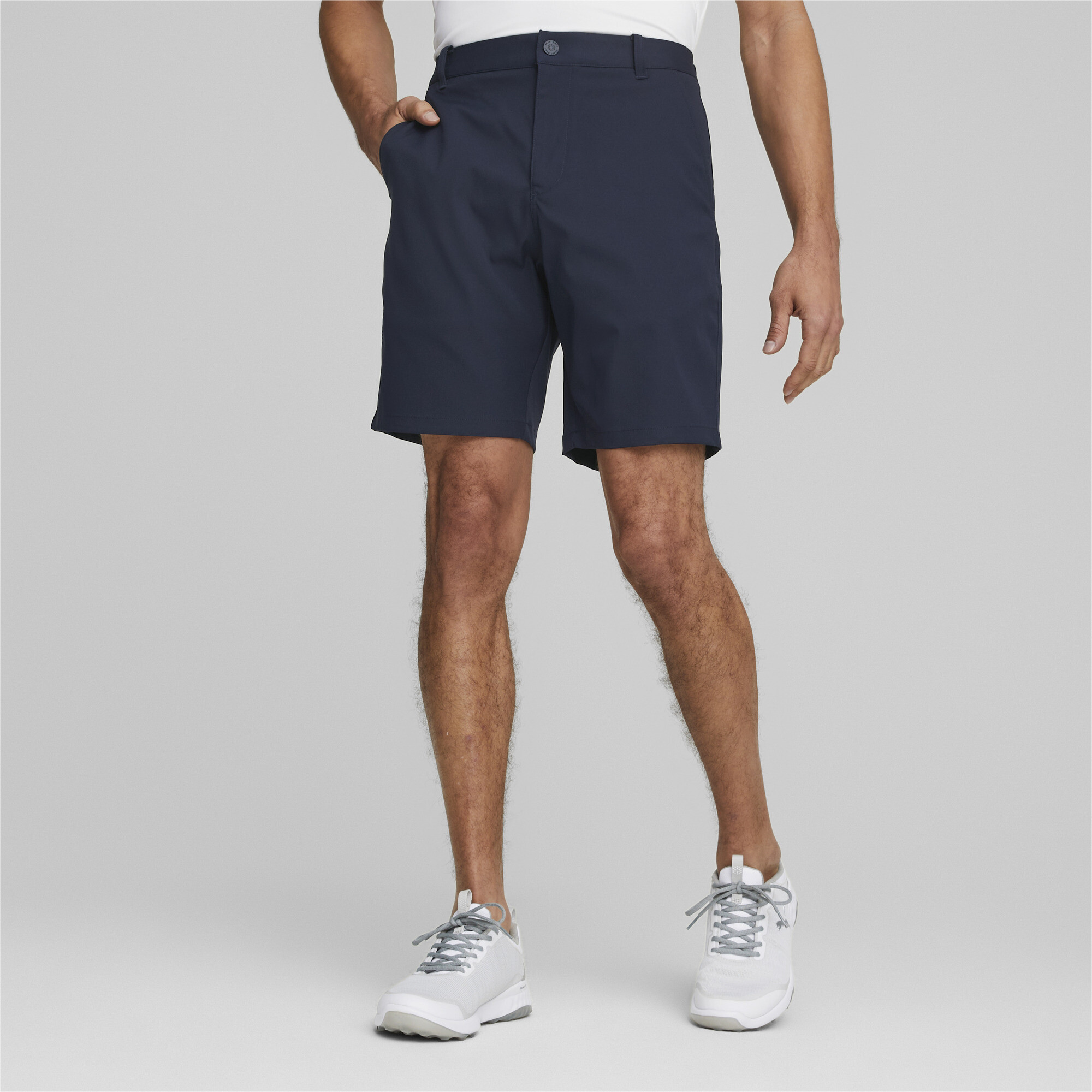 Puma Dealer 8" Golfshorts Herren | Mit Plain | Navy Blazer | Größe: 40