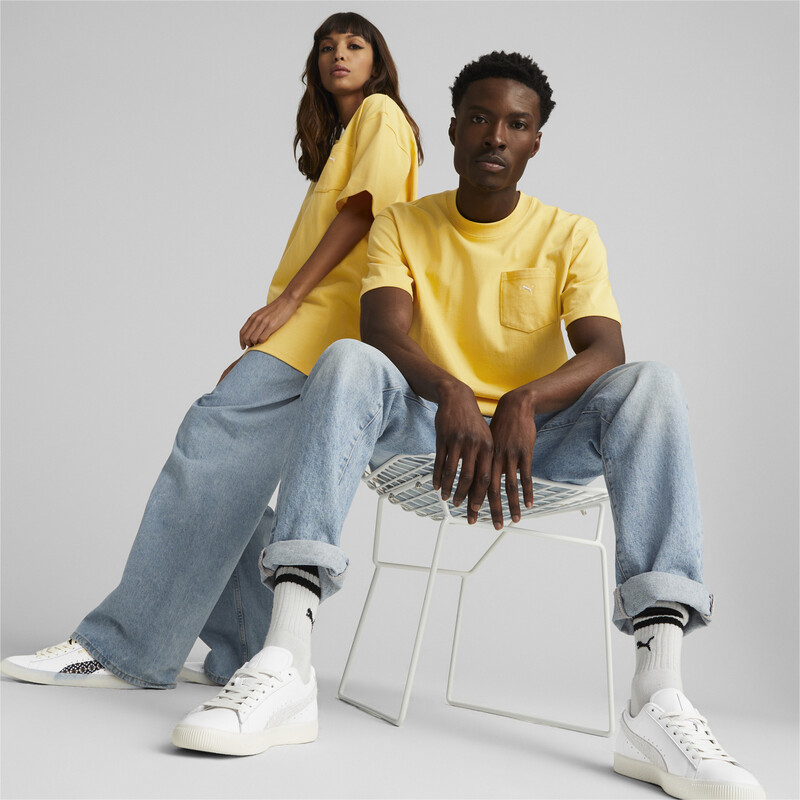 Orange puma shirt store