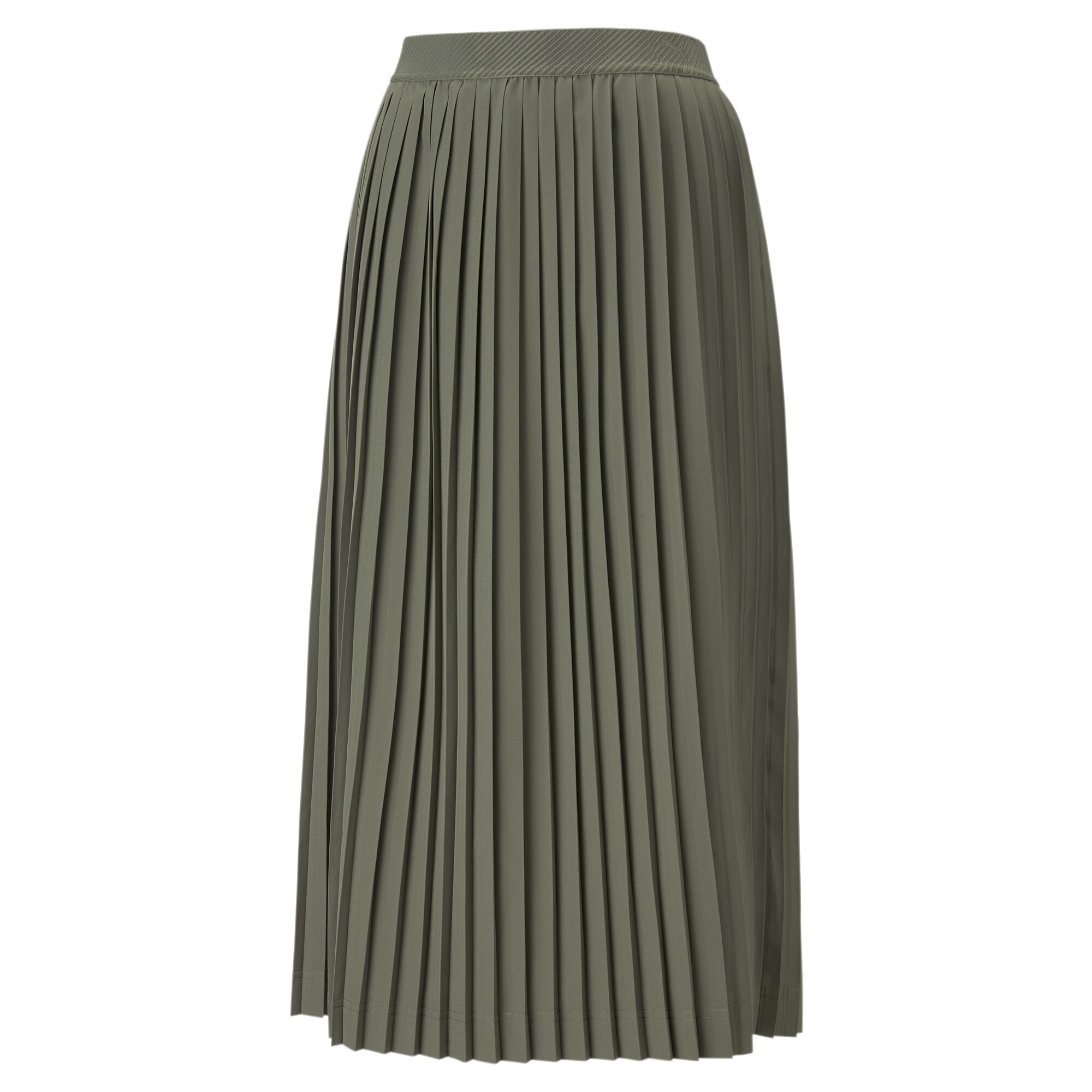 Women's PUMA SUNPÅ Plissee Skirt Women In Green, Size Medium