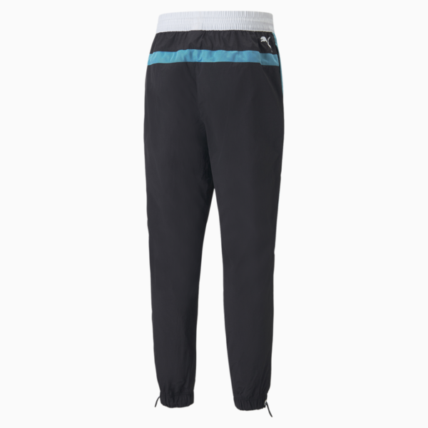 Melo Clyde Basketball Pants Men, Puma Black-Sunset Glow, large-ZAF