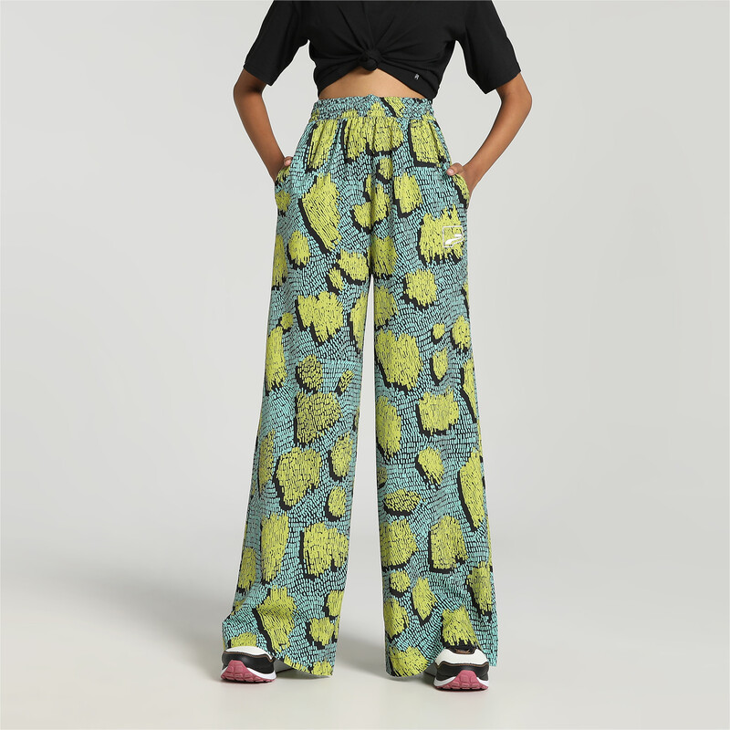

Women's PUMA UPTOWN Graphic Wide-Leg Pants