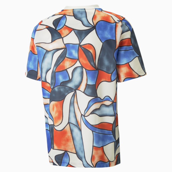 Track Meet Printed Active Tee Men, Warm Earth-AOP, large-ZAF