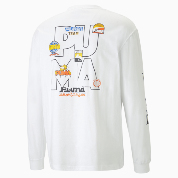 UPTOWN Long Sleeve Tee Men, PUMA White, large-ZAF