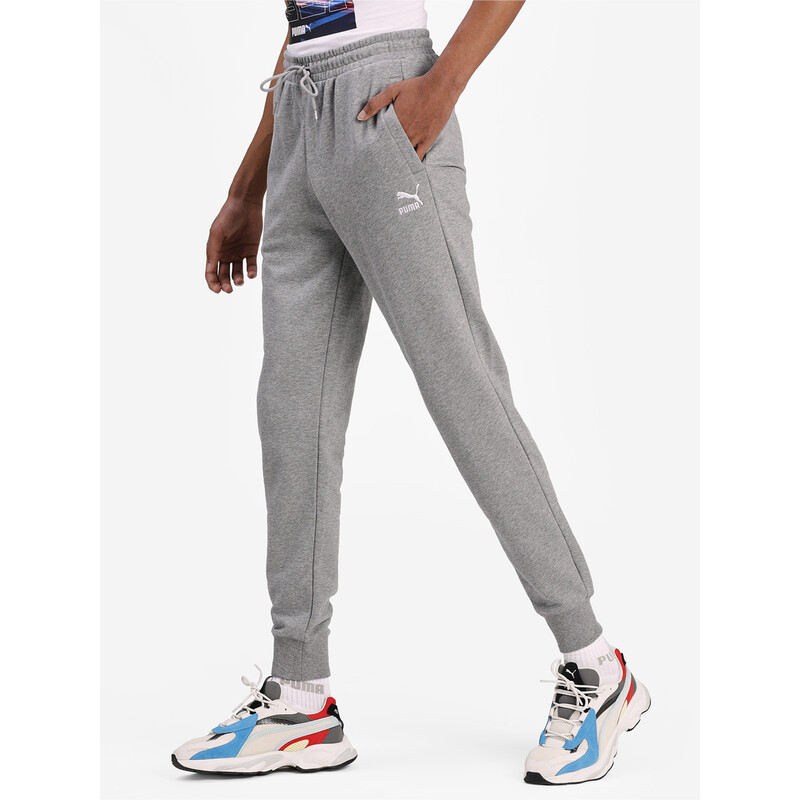 

Men's PUMA Classics Cuff Sweat Pants, Gray