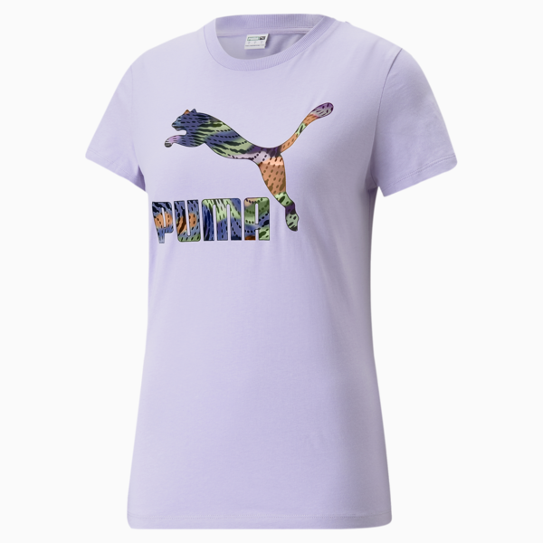 Classics Logo Infill Tee Women, Vivid Violet, large-ZAF
