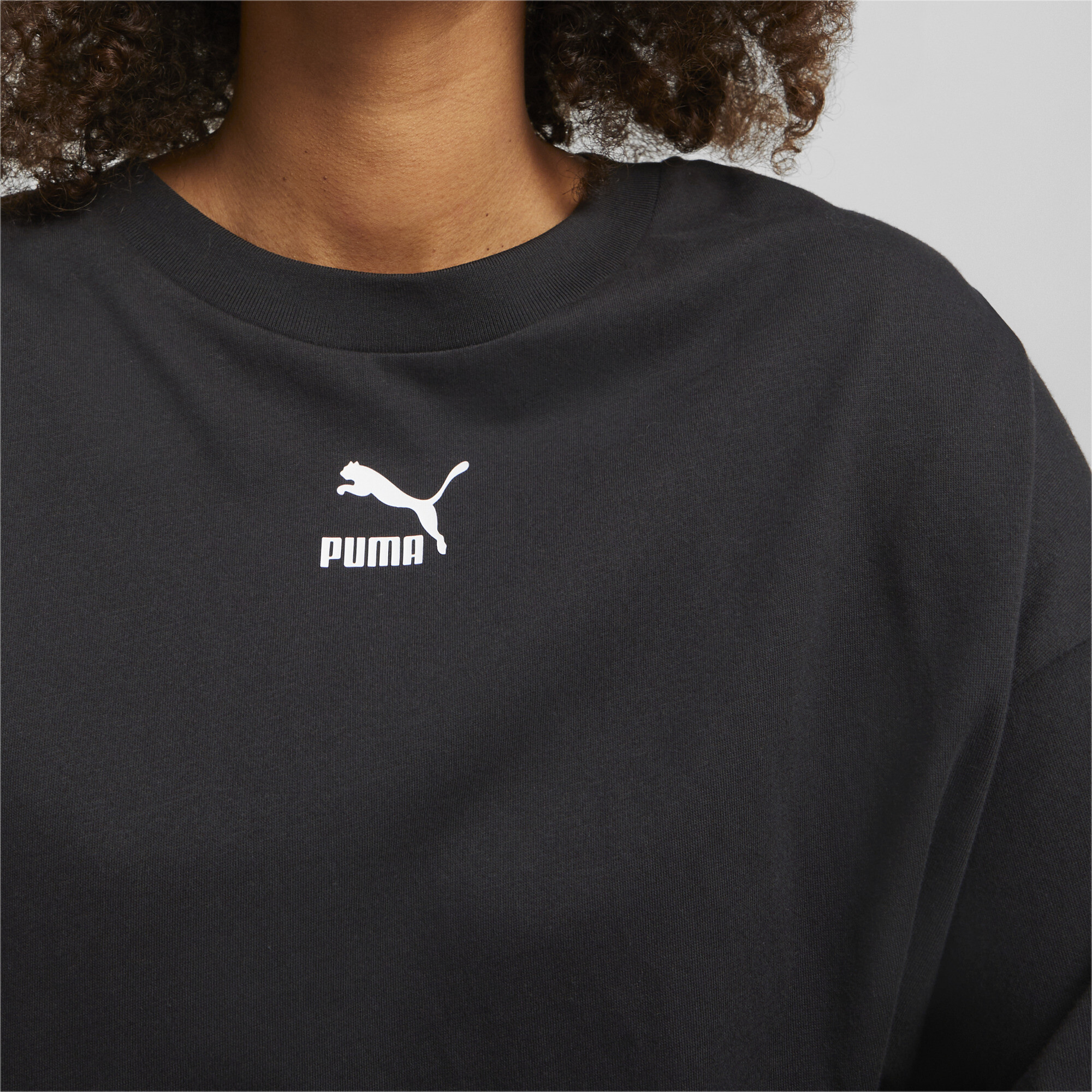 Women's Puma Classics Tee Dress, Black, Size S, Clothing
