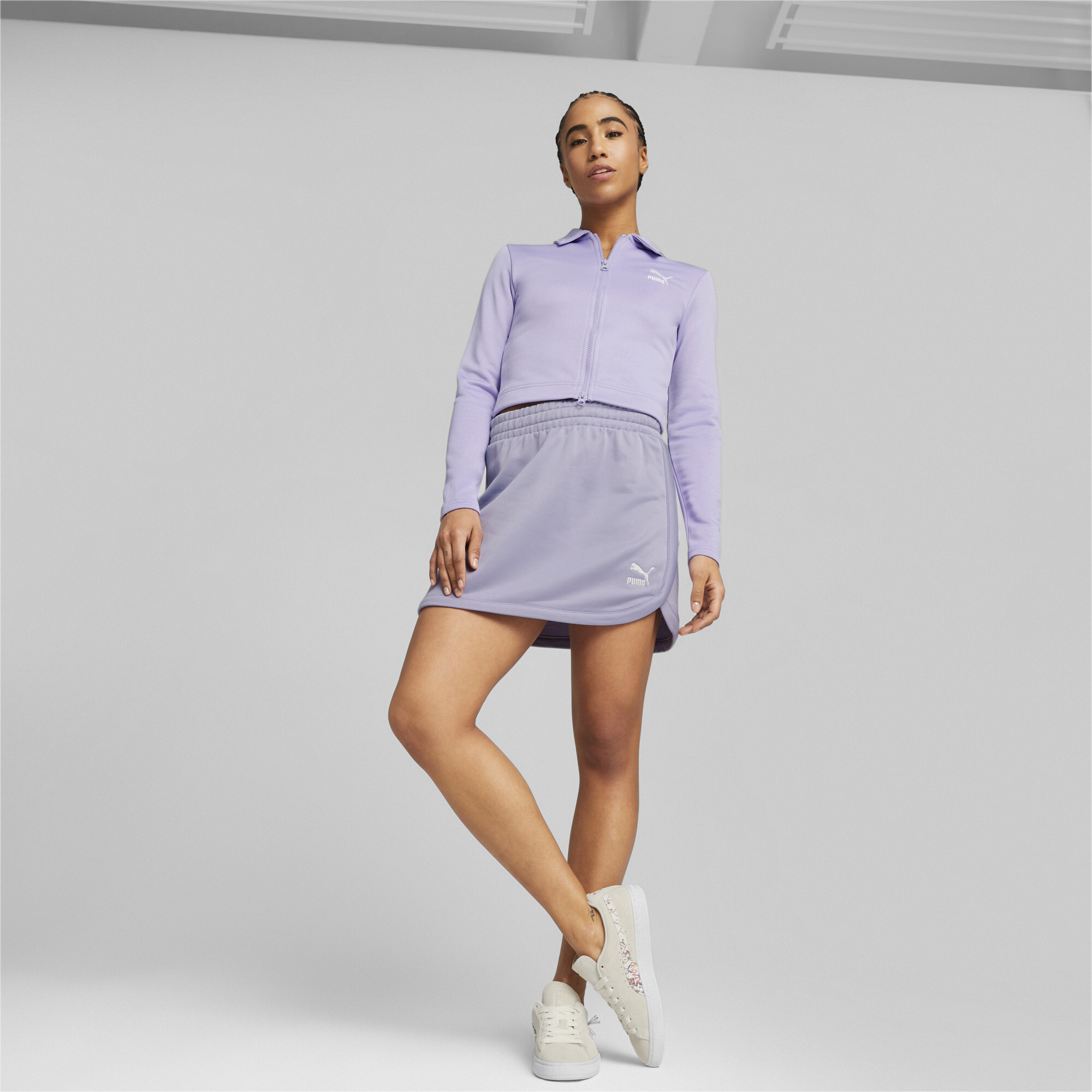 Women's PUMA Classics A-Line Skirt Women In Purple, Size 2X-Small