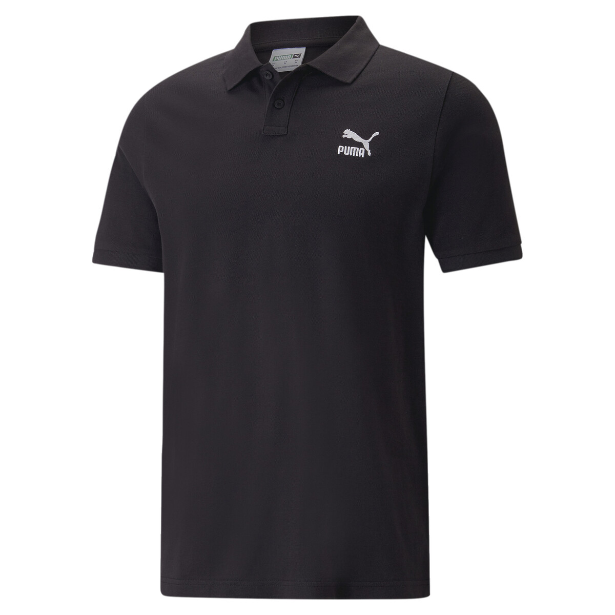 Classics Polo Shirt Men in Black by PUMA, XS