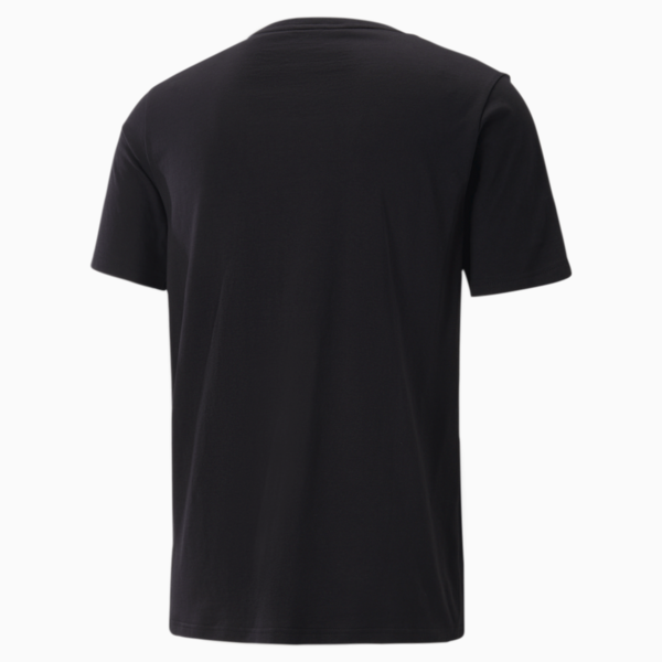 Remera con logotipo Classics para hombre, PUMA Black-Royal Sapphire, large-ARG