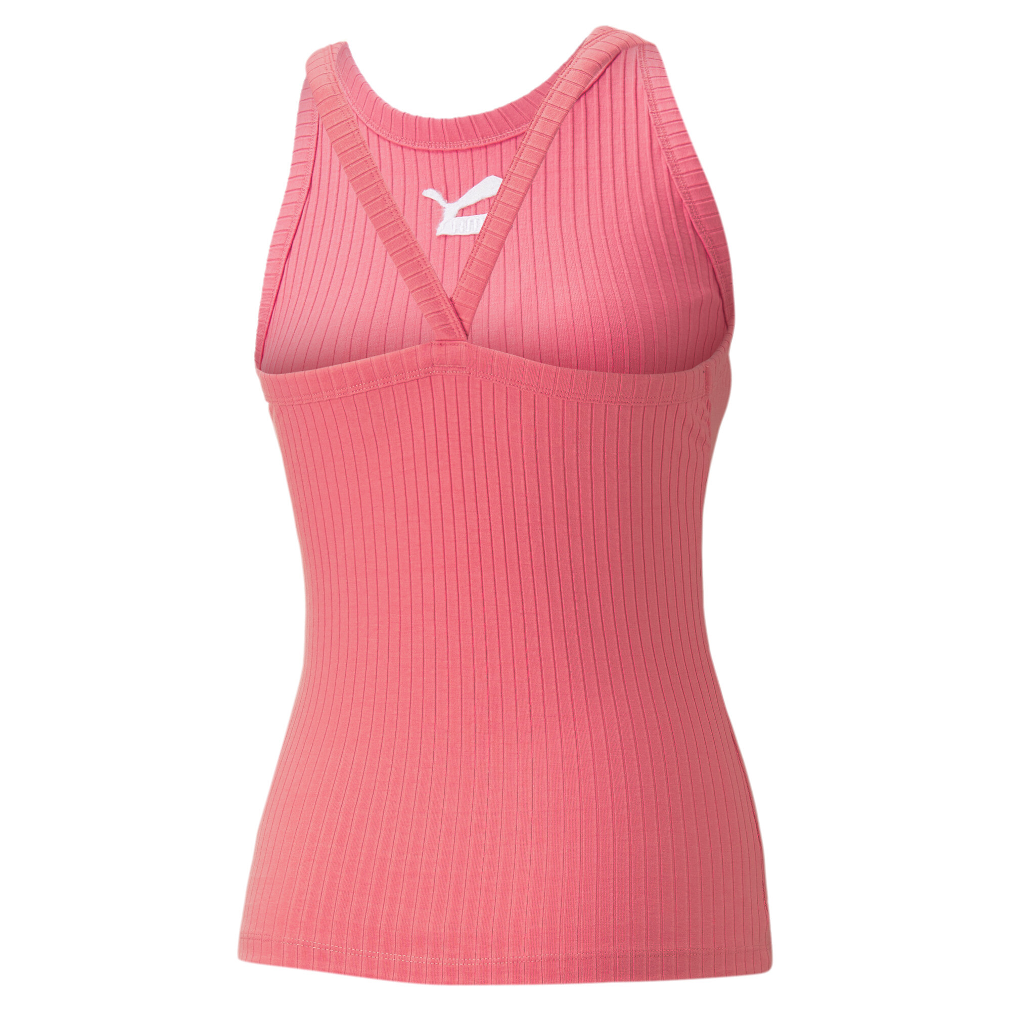 Women's Puma Classics Ribbed Tank Top, Pink, Size XXL, Clothing